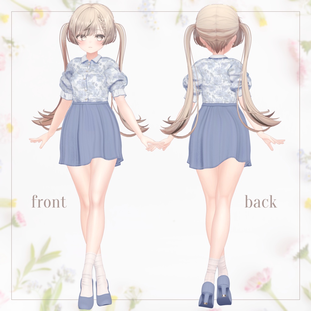 【SALE~4/20am10時】花柄シアーブラウス【13体対応】