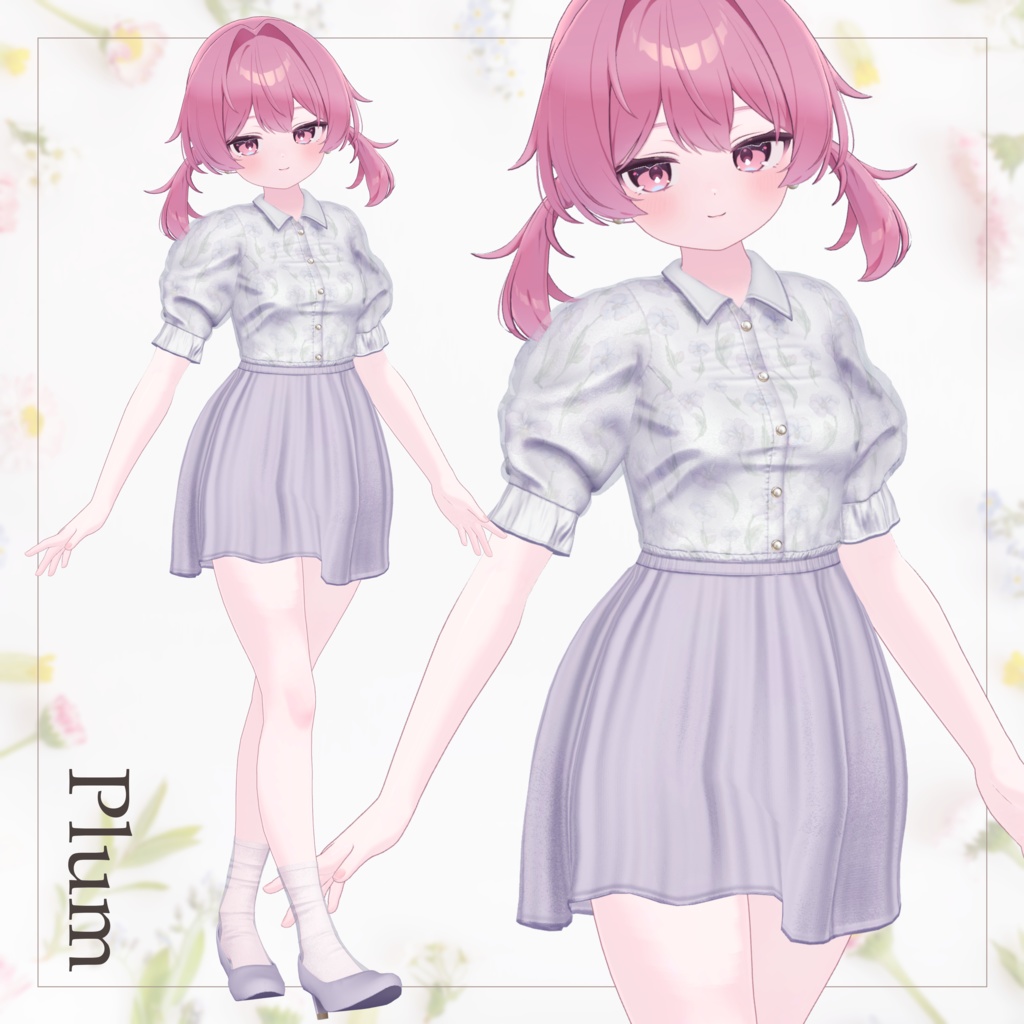 【SALE~4/20am10時】花柄シアーブラウス【13体対応】