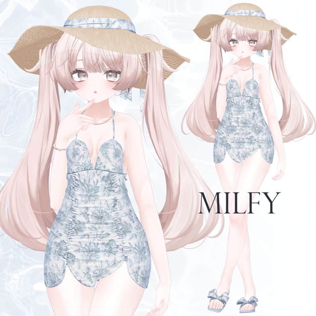 【SALE~6/24am10】ルーシュモノキニ【9体対応】