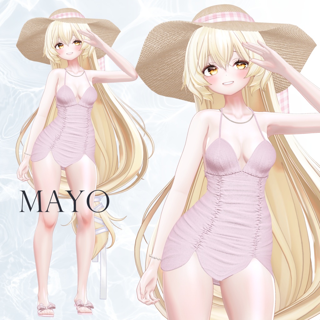 【SALE~6/24am10】ルーシュモノキニ【9体対応】