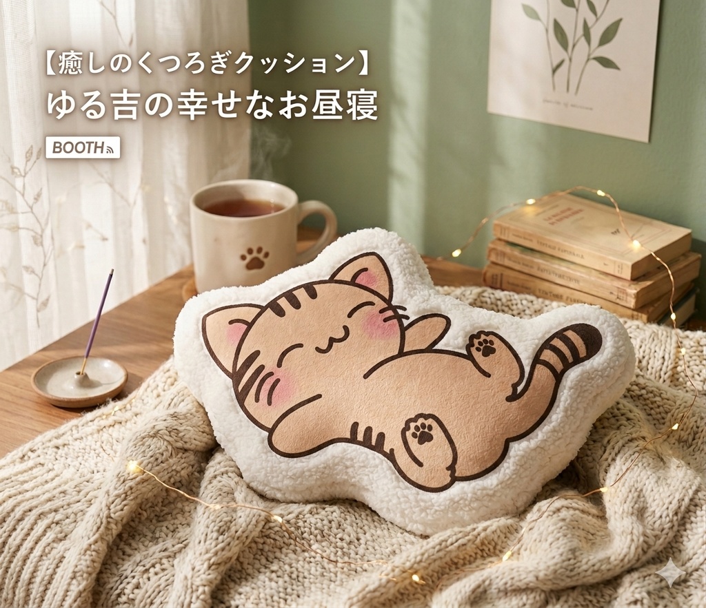 ゆる吉ふかふかクッション
