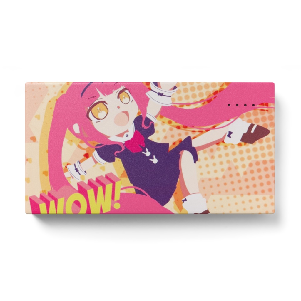 【如月璃音公式グッズ第二弾】ポップデザインモバイルバッテリー