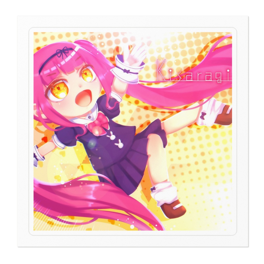 【如月璃音公式グッズ第二弾】ポップ調ステッカー