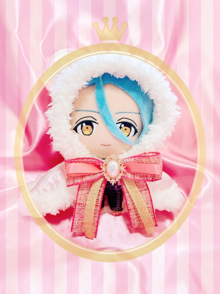 くま耳🧸ピンクキルティング×ピンクツイードケープ🎀