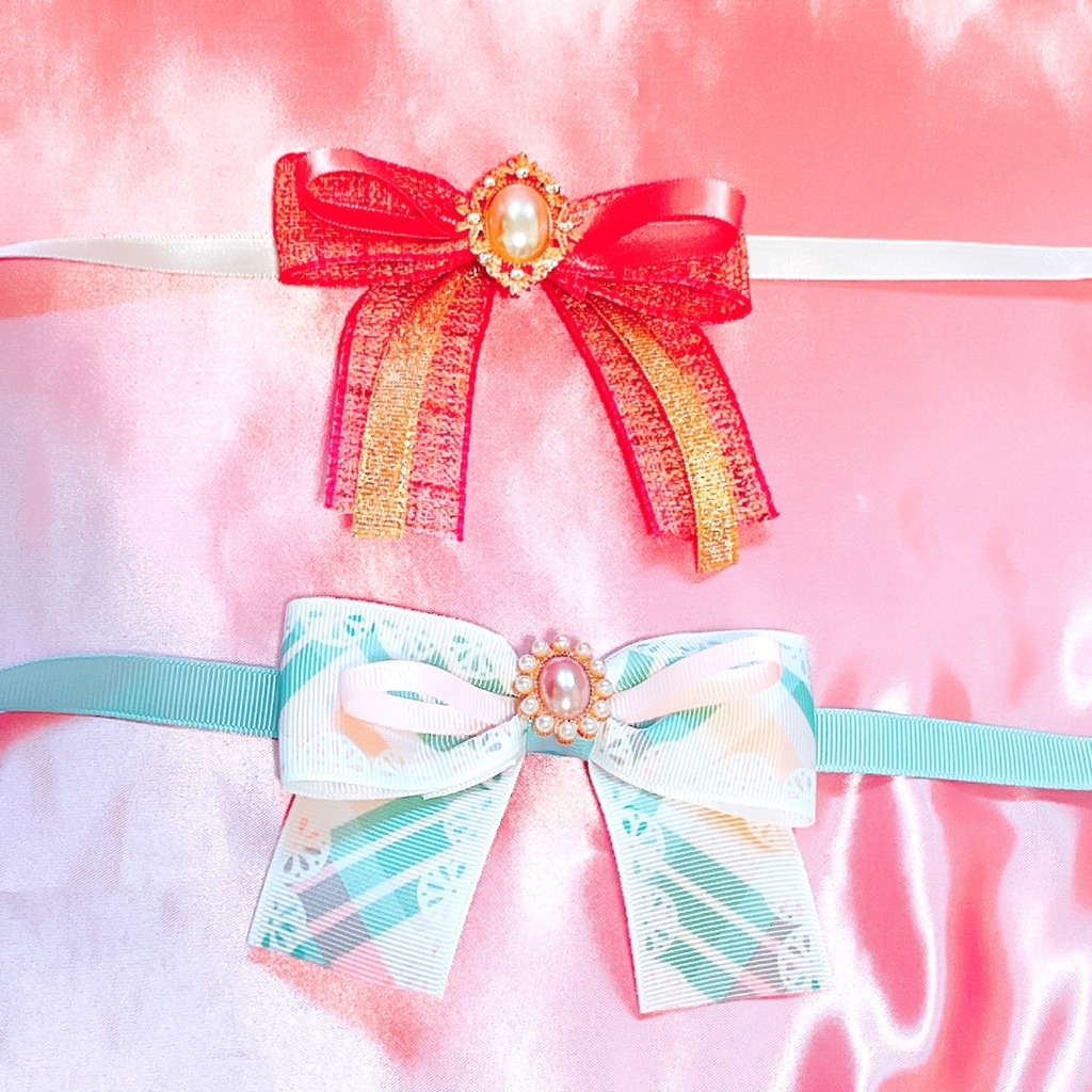 くま耳🧸ピンクキルティング×ピンクツイードケープ🎀