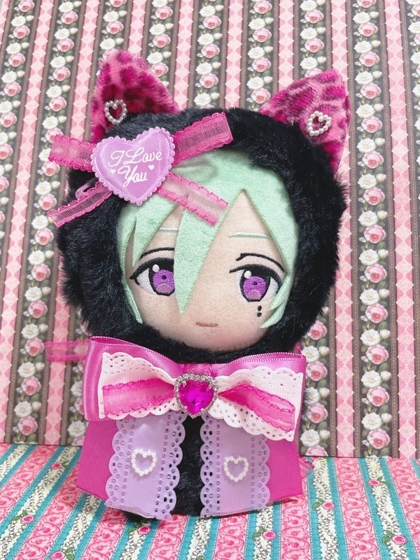 ピンクレオパード×クロネコ着ぐるみ🐈‍⬛