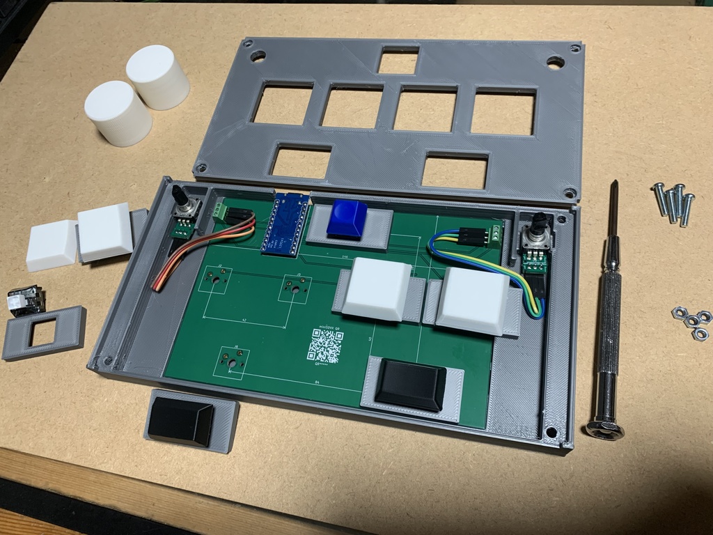 【SOUND VOLTEX用】3Dプリンター製ミニコントローラーV2