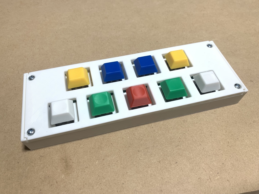 【pop'n music用】3Dプリンター製ミニコントローラーV2