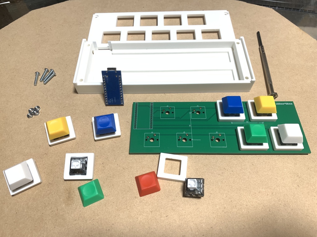 【pop'n music用】3Dプリンター製ミニコントローラーV2