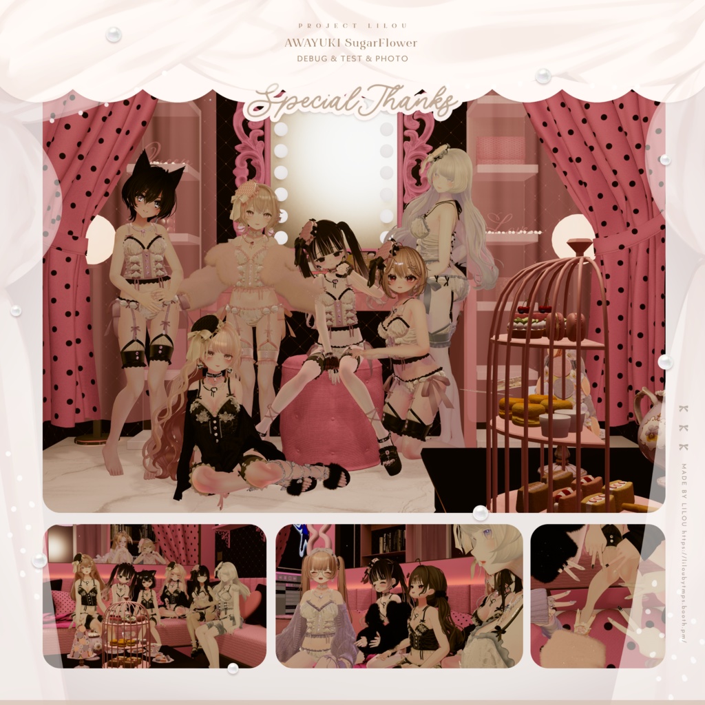 🤍『AWAYUKI Sugar Flower』#Minuet_Doll × #Lilou3D 🤍