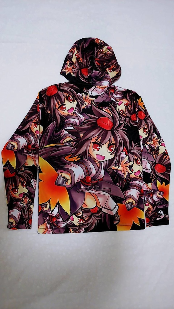 射命丸 文 長袖フード付フルカラーTシャツ