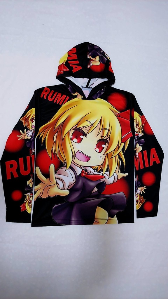 ルーミア 長袖フード付フルカラーTシャツ