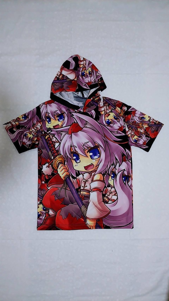 もみじ フード付フルカラーTシャツ