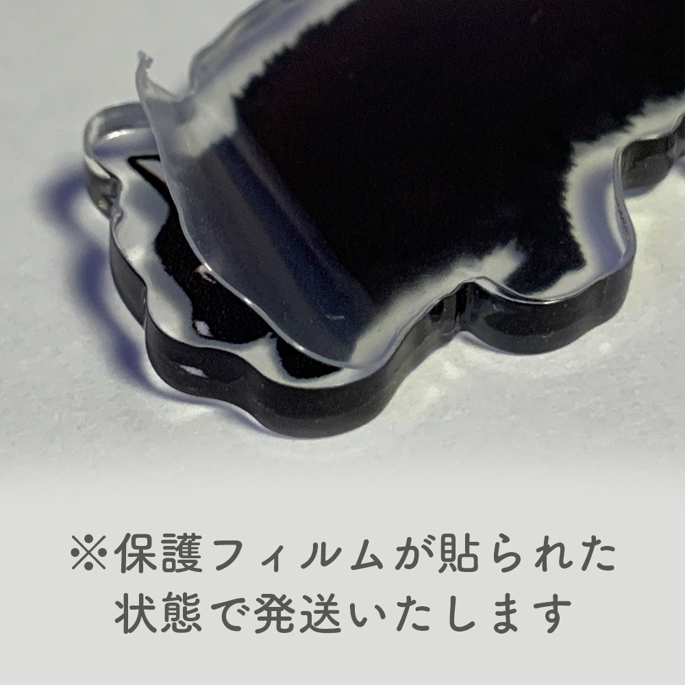 忍び歩き黒猫-アクリルキーホルダー