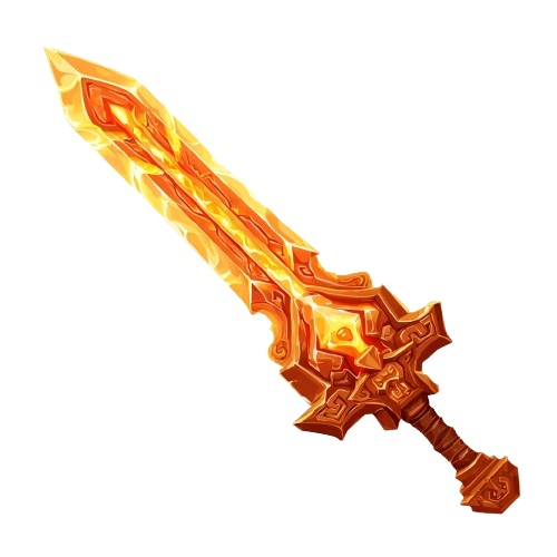 【商用利用可】伝説の聖剣・魔剣アイコン素材集 Vol.1【背景透過PNG】~炎・闇・聖 3大属性セット~