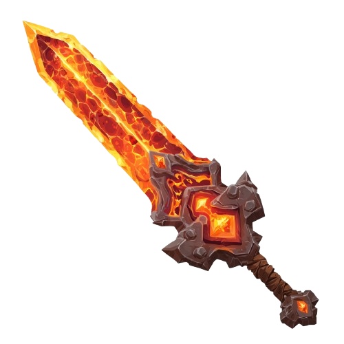 【商用利用可】伝説の聖剣・魔剣アイコン素材集 Vol.1【背景透過PNG】~炎・闇・聖 3大属性セット~