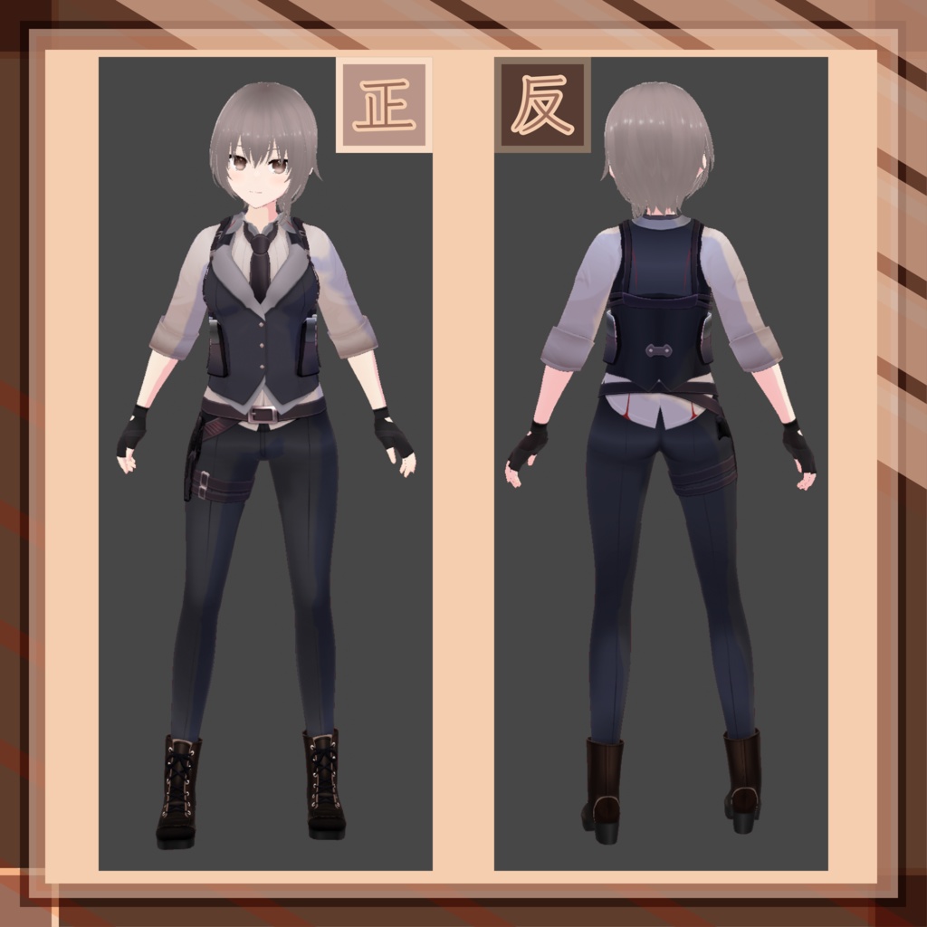 【オリジナル3Dモデル】鷹世リノ( Takayo Rino )