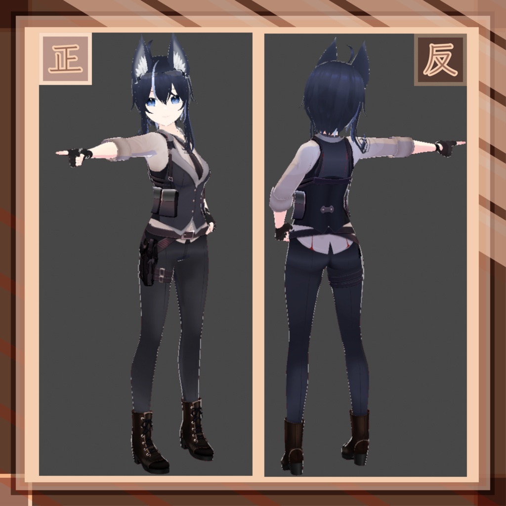 【オリジナル3Dモデル】鷹世リノ( Takayo Rino )