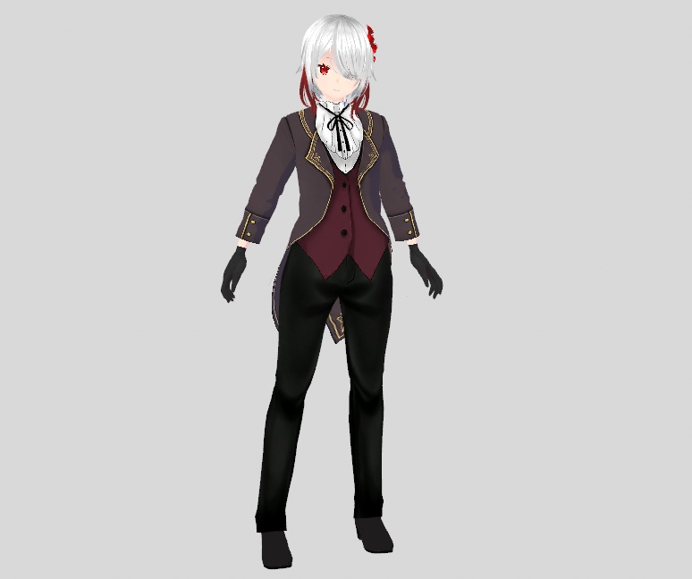 【無料版あり】少女執事の衣装【商用利用可/AI編集可】