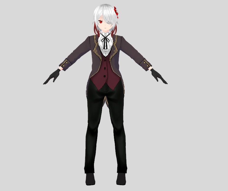【無料版あり】少女執事の衣装【商用利用可/AI編集可】