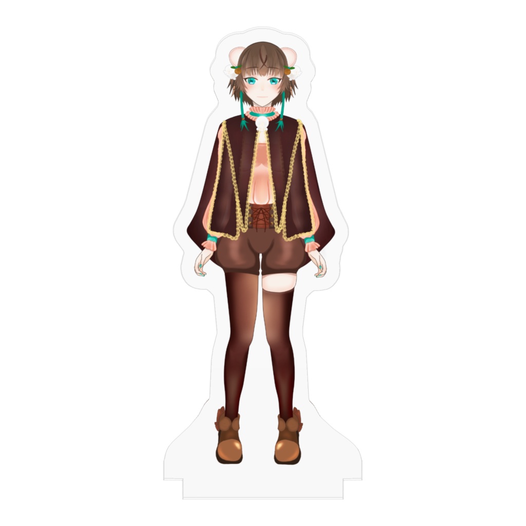 はりねずみのひーく(獣耳人型アクリルフィギュア)