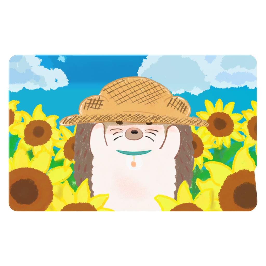 ひーく。夏のひまわり(ICカードステッカー)