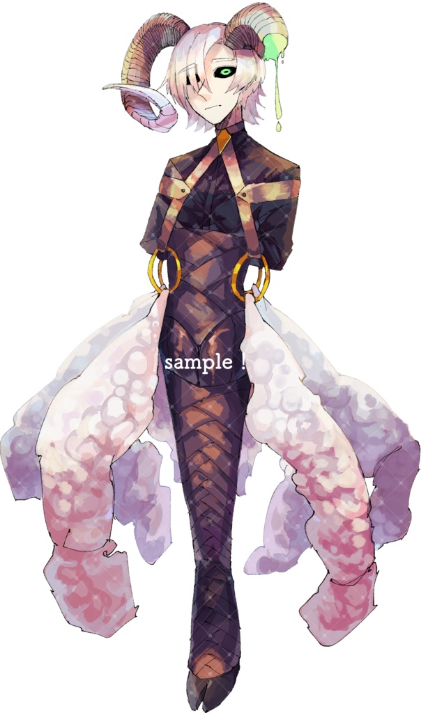 一つ足の拘束羊