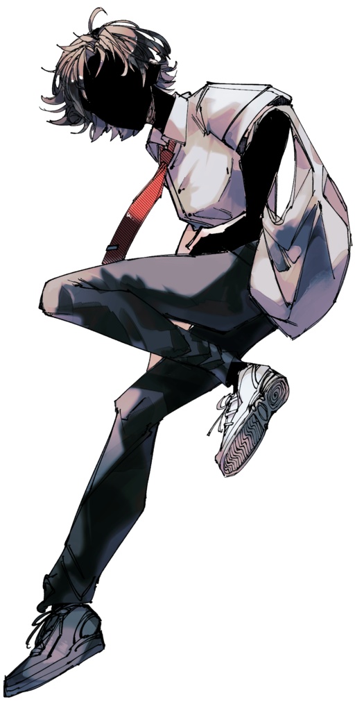 【立ち絵素材】コンビニ帰り男子高校生ver2