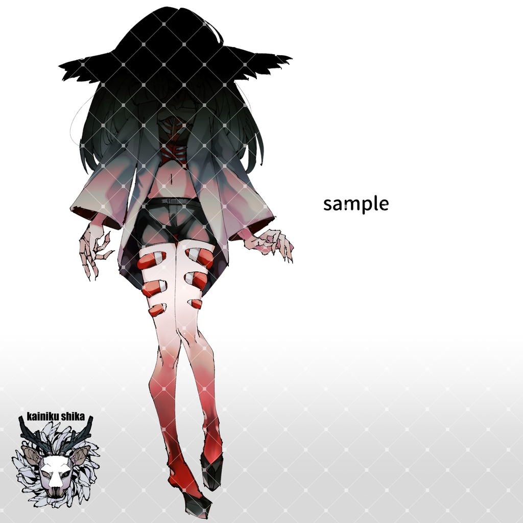 【立ち絵素材】赤いキメラの子