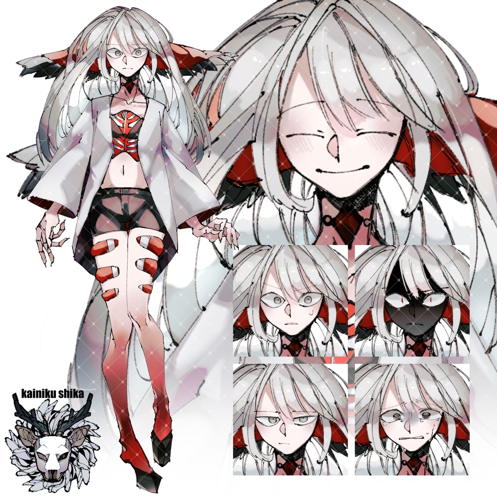 【立ち絵素材】赤いキメラの子
