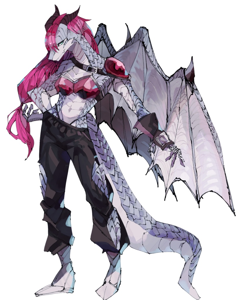 【フリー素材】戦士職の竜人