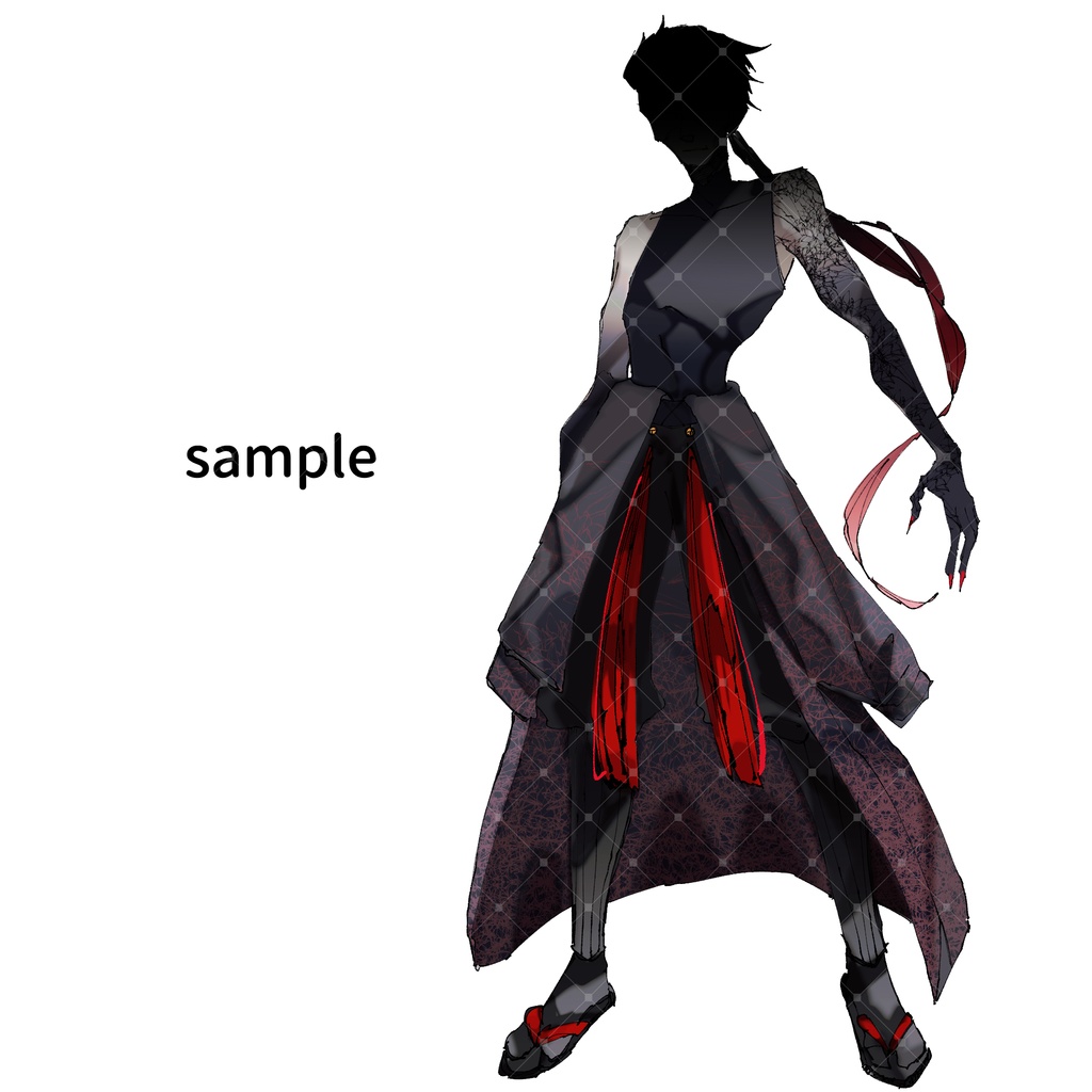 【立ち絵素材】黒髪の魔術師ver.2【魔術師シリーズ】