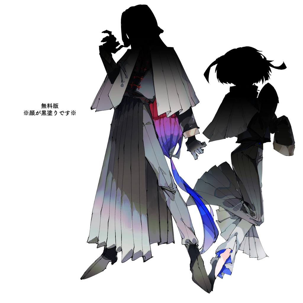 【立ち絵素材】”Type-H” 青/赤【魔術師シリーズ】