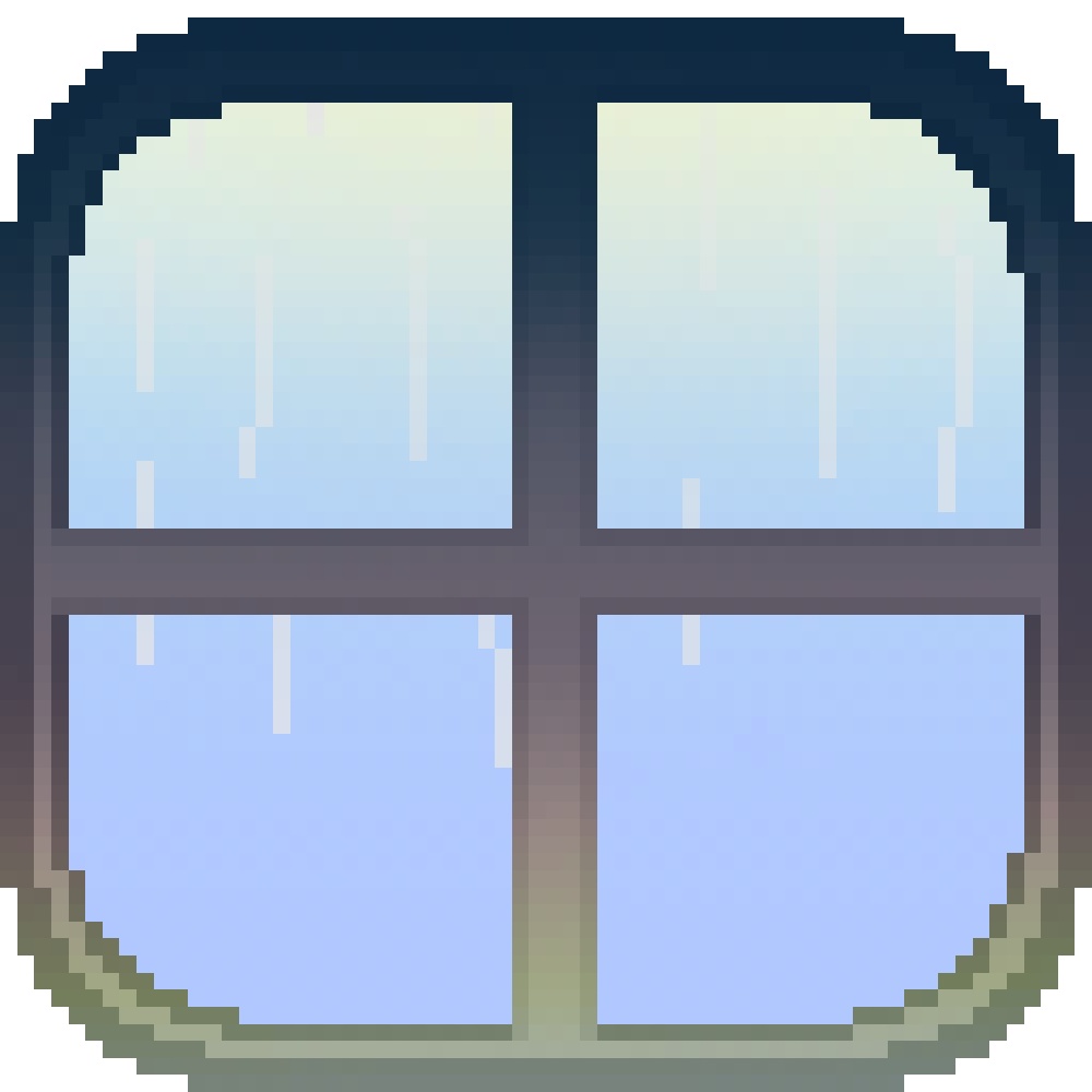 【1週間限定セール中🦌】雨降る窓のAPNG素材【APNG素材】