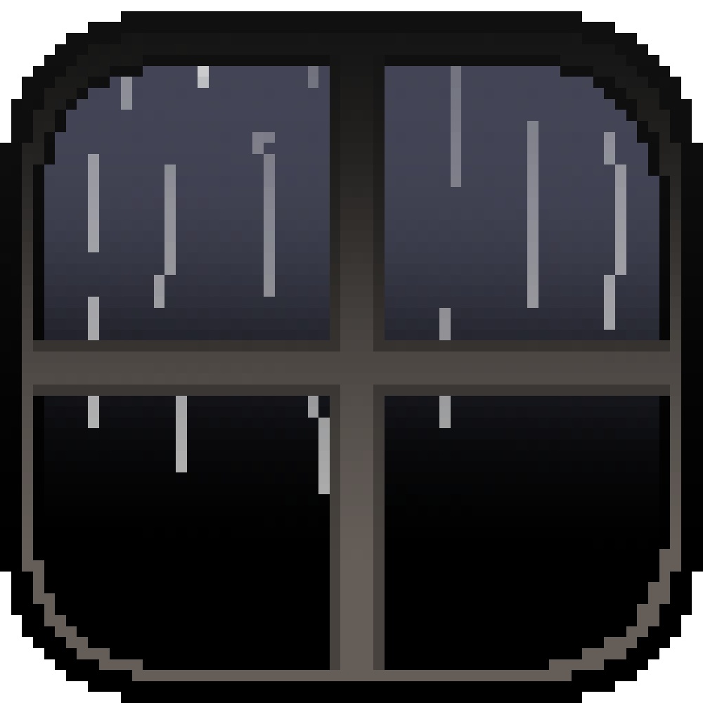 【1週間限定セール中🦌】雨降る窓のAPNG素材【APNG素材】