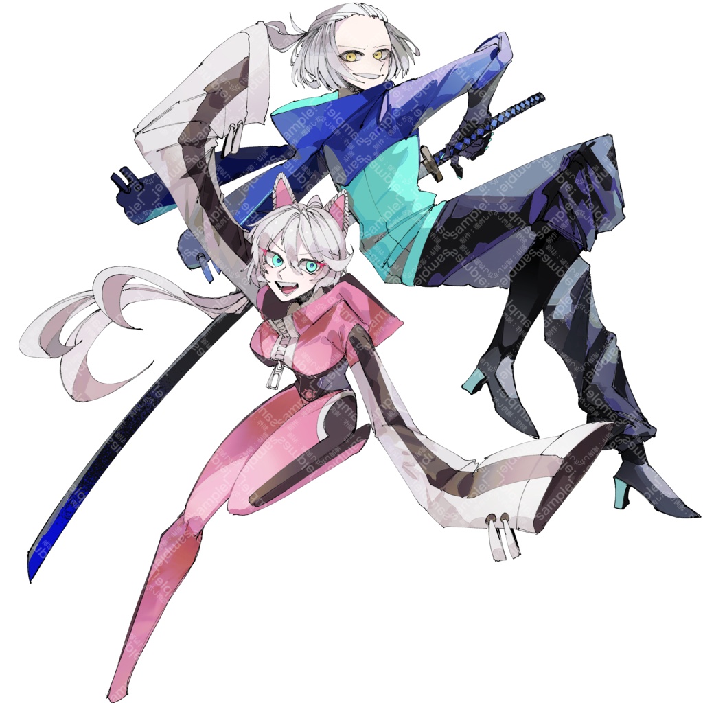 【立ち絵素材】個性が出過ぎたモブNPCたち【戦闘差分】