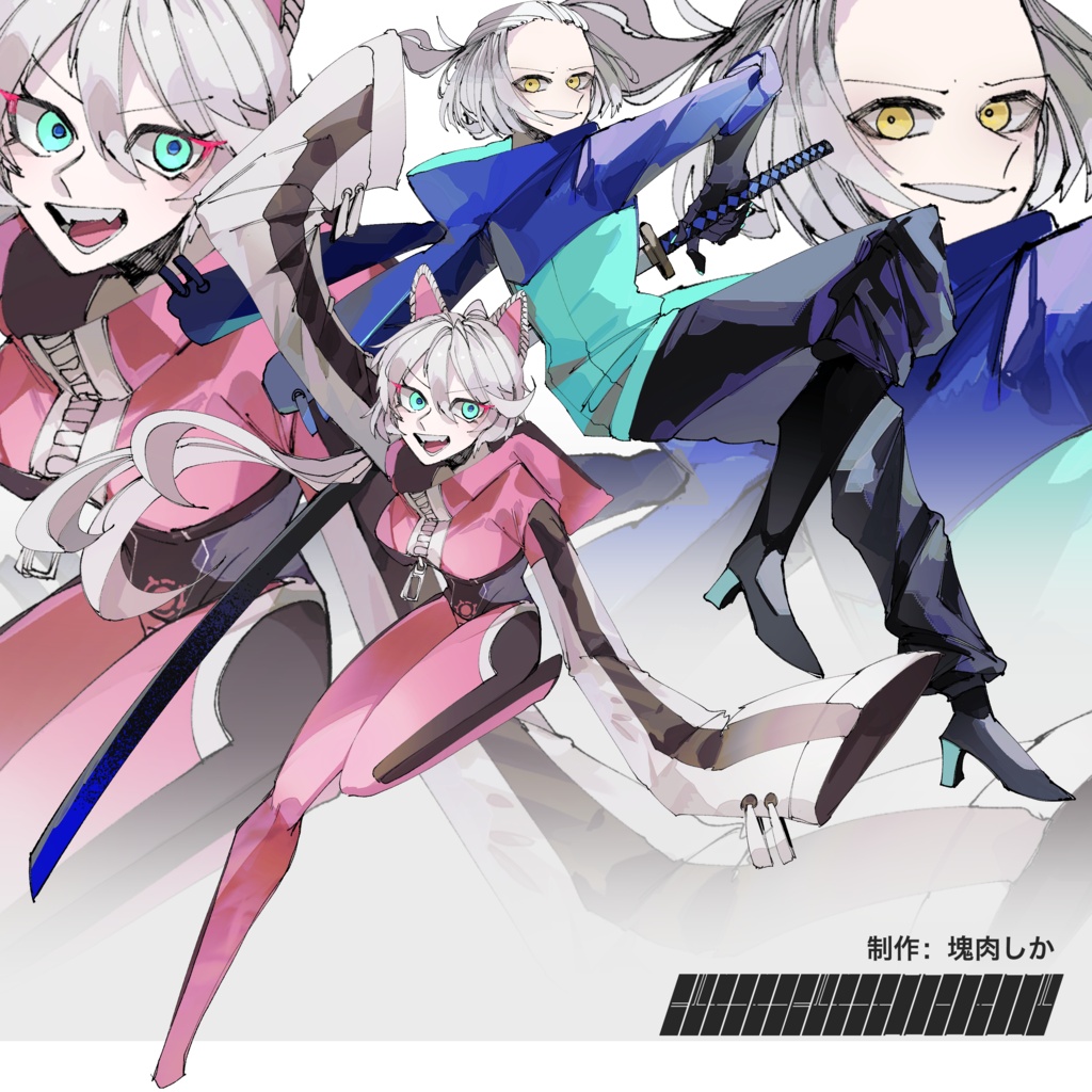 【立ち絵素材】個性が出過ぎたモブNPCたち【戦闘差分】