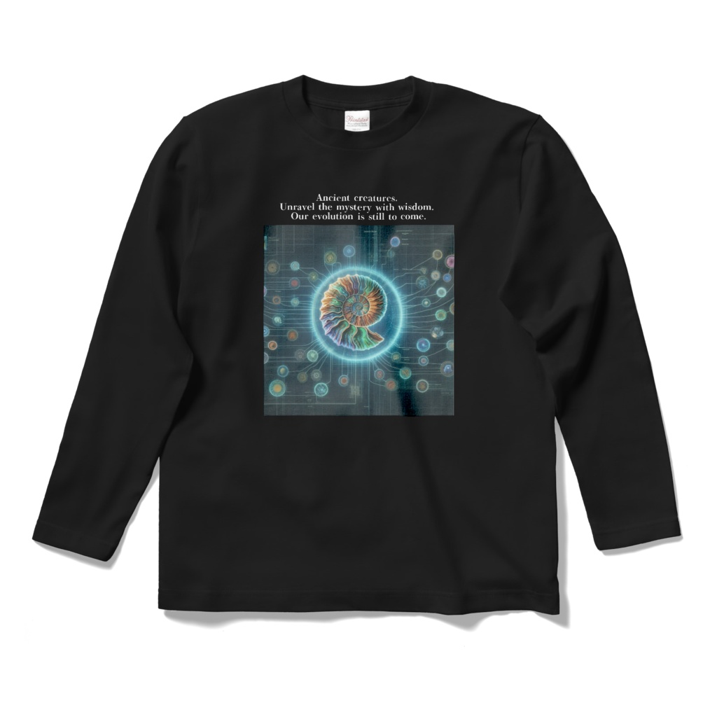 アンモナイト 進化の秘密 ロングスリーブTシャツ