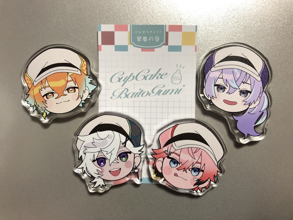 【非公式】バイト組 アクリルマグネット【にじそうさく11再販分】