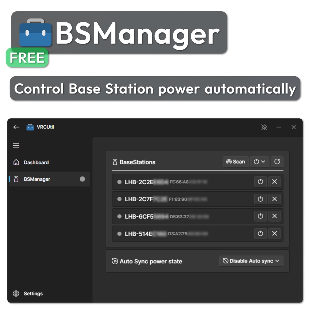 BSManager - BaseStation Power Manager