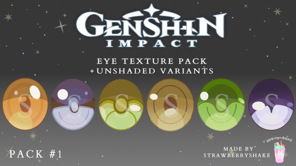 Genshin Impact Eye Texture Pack 1