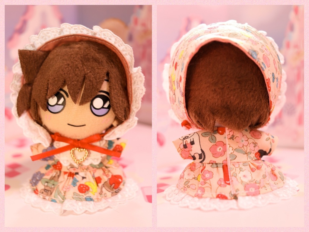 ネコ×花 お嬢様ワンピース