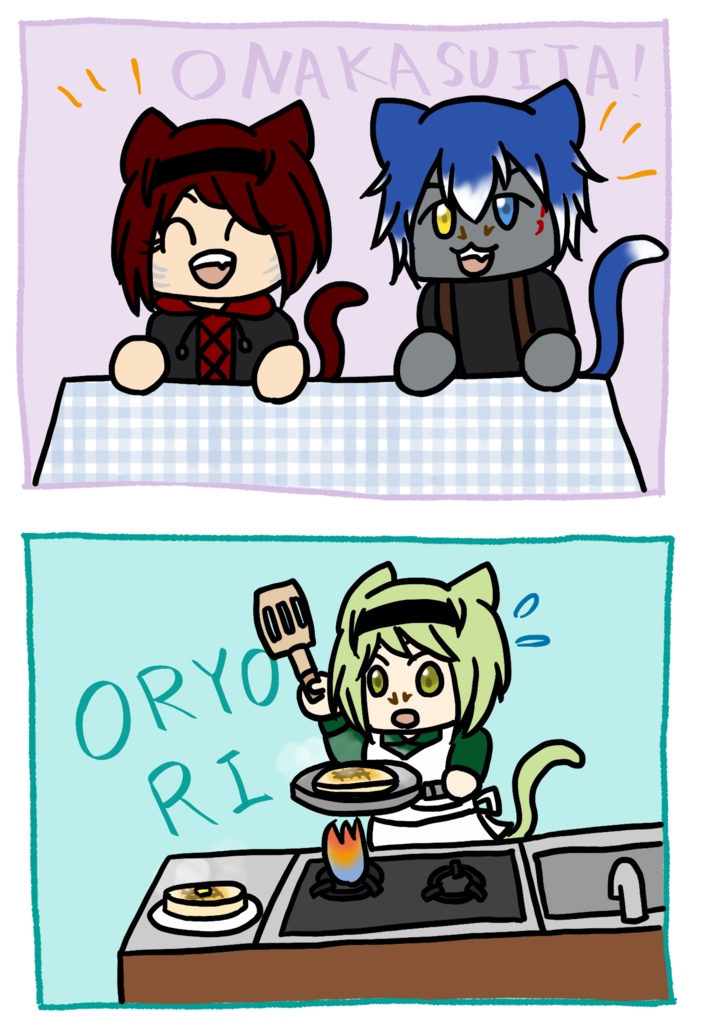 ねこちゃんずのご飯トートバッグ