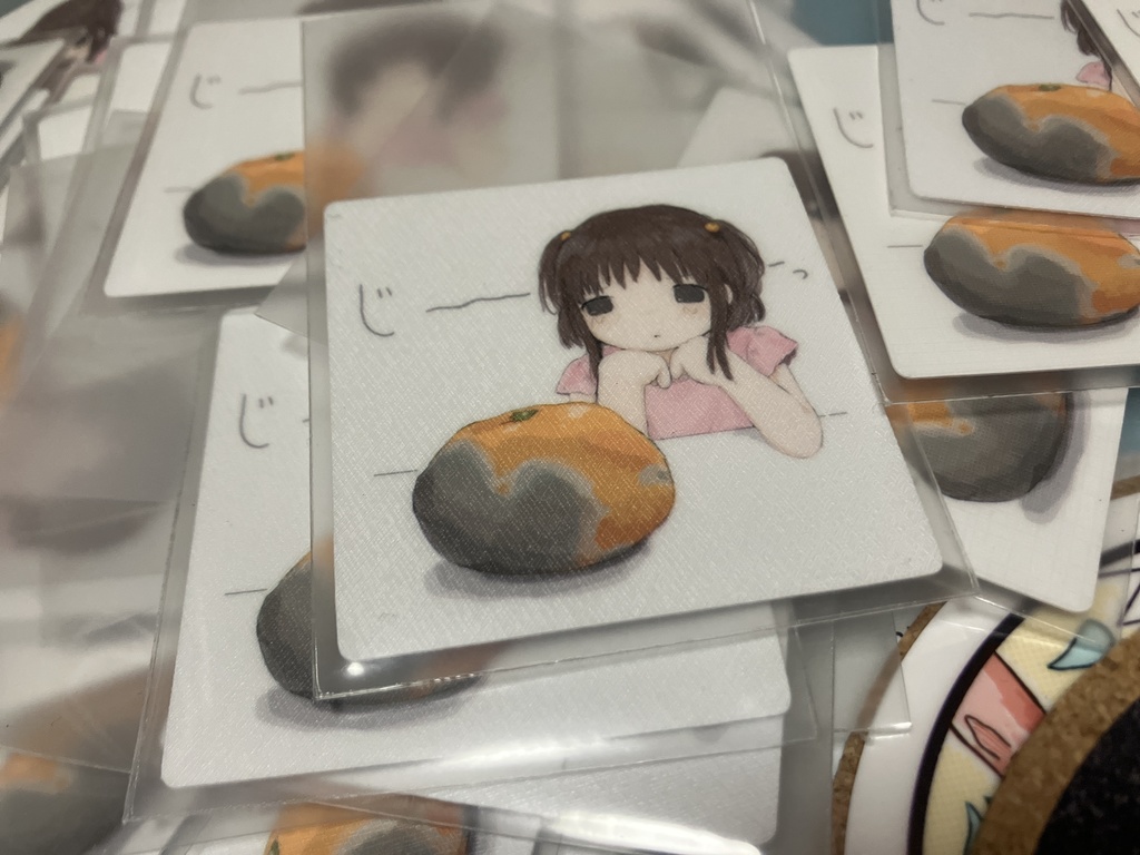 【再販】【予約販売】みかんを見つめるシール