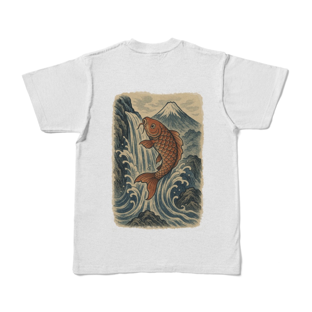 鯉の滝登りTシャツ