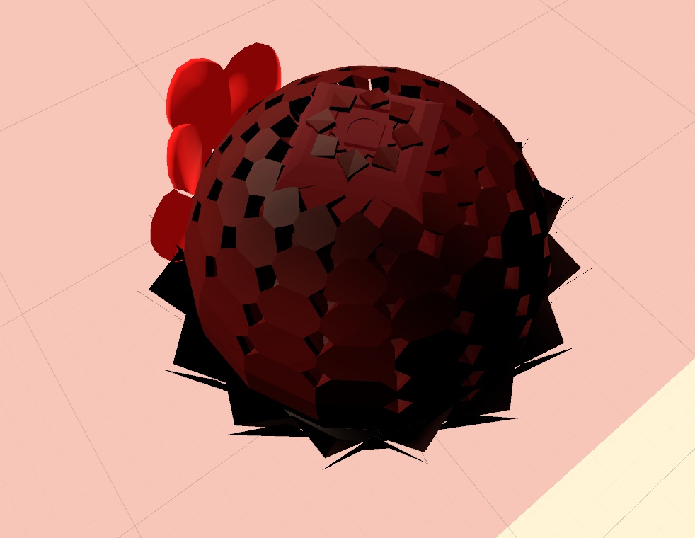 【無料】オリジナル3Dモデル「ドコカノチョコ2020」バレンタインチョコ