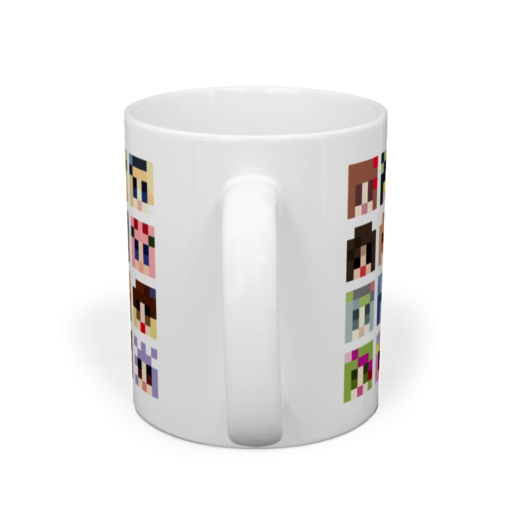 マスコットキャラクター ピクセルマグカップ
