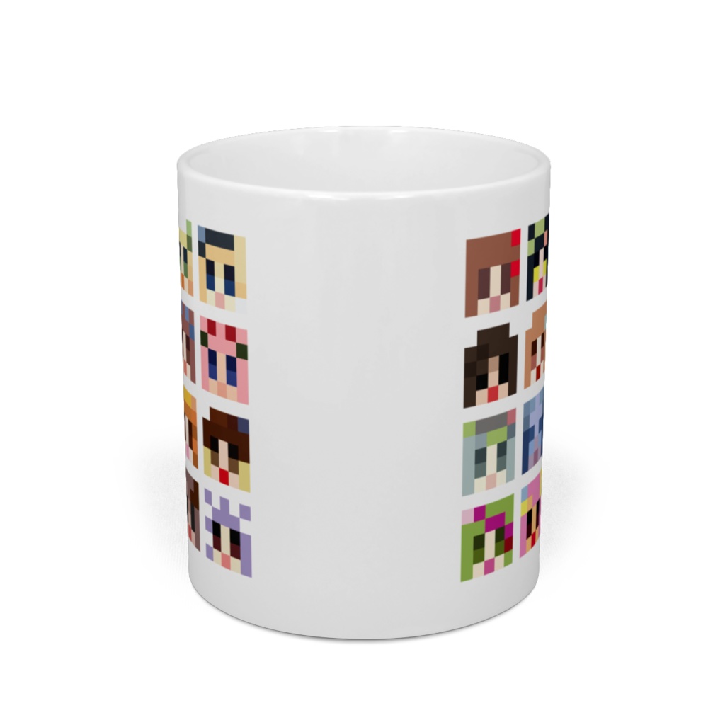 マスコットキャラクター ピクセルマグカップ