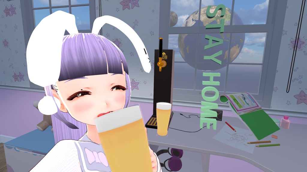 【無料】3Dモデル「StayHomeの文字」