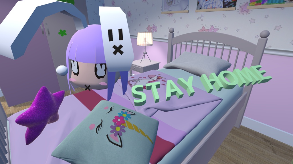 【無料】3Dモデル「StayHomeの文字」
